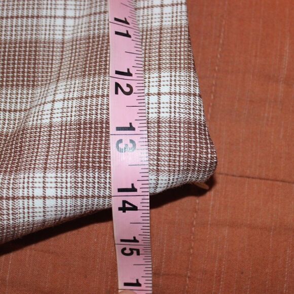 BP. Brown & White Plaid Flared Mini Skirts Women's Size XS - Picture 6 of 8